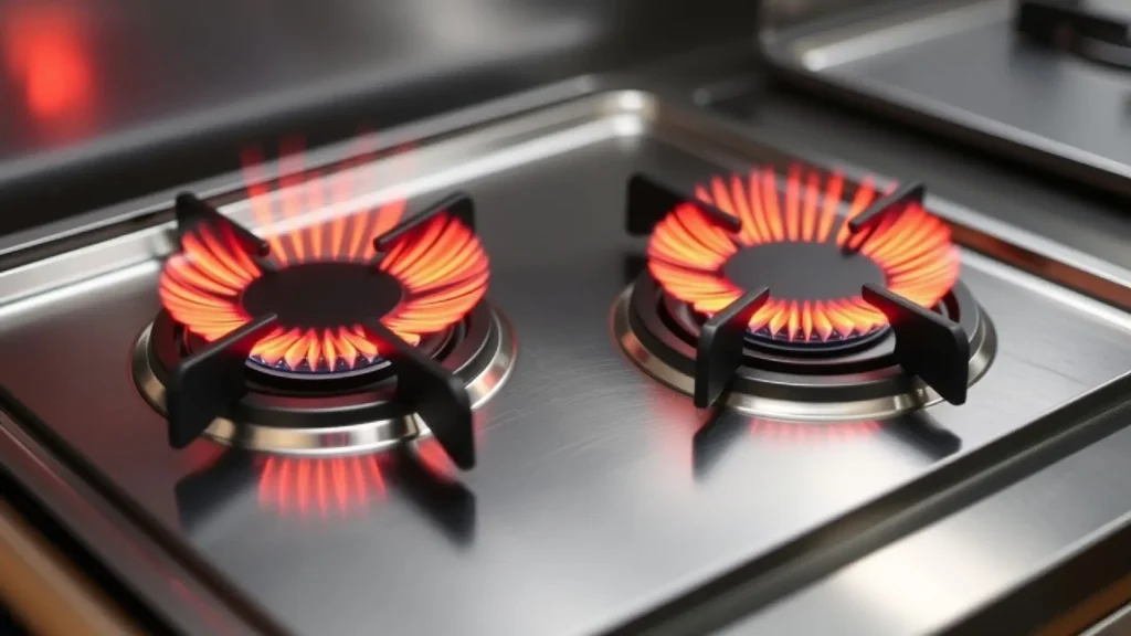 2 Burner Gas Cooktops for Commercial heating